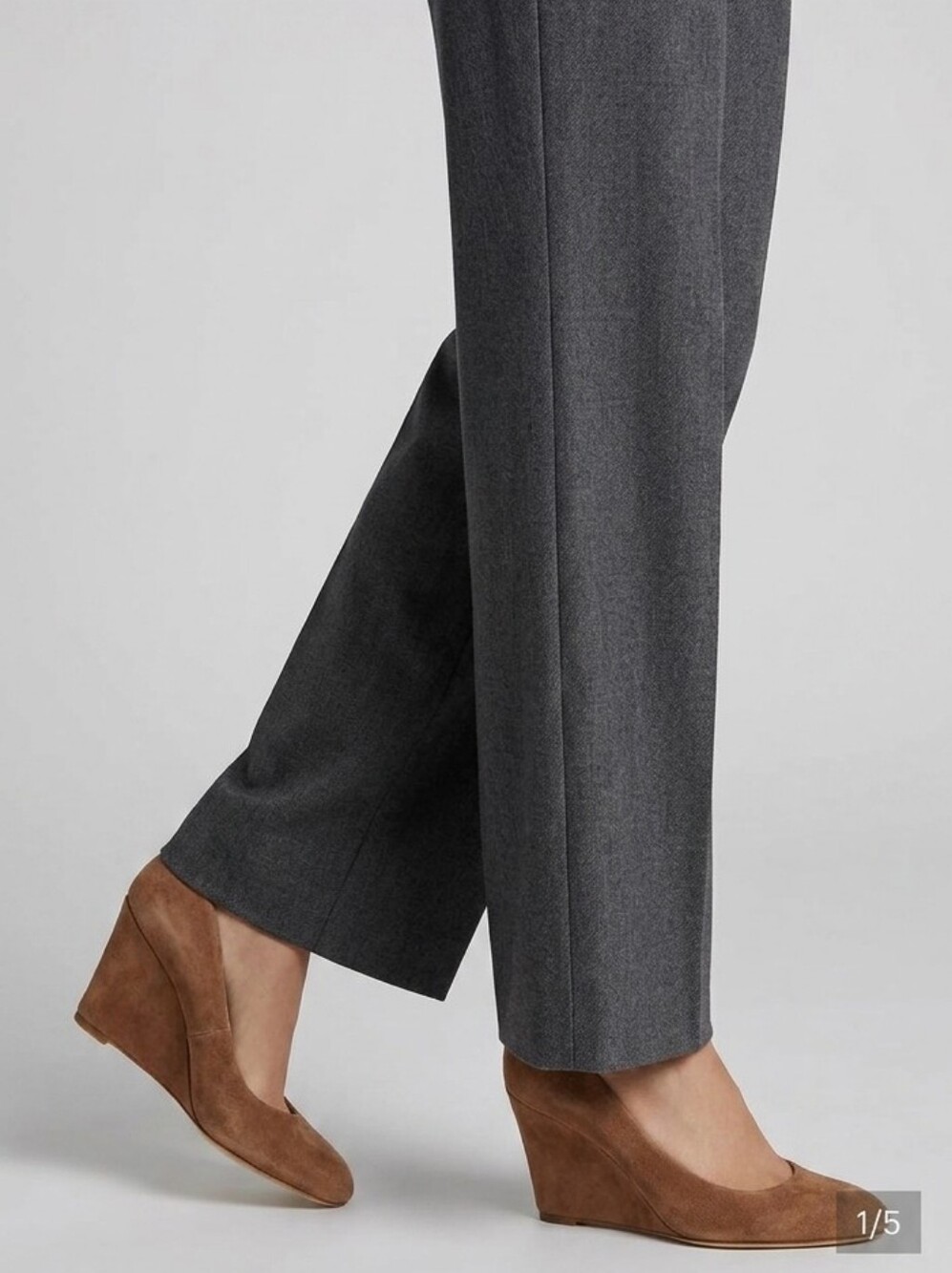 Wedge Via Spiga Brown Suede Round Toe Size 10M
